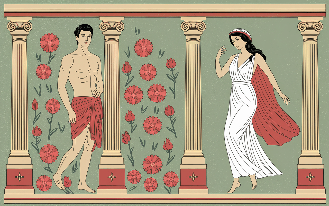 illustration goutte de sang plante origine mythologie grecque