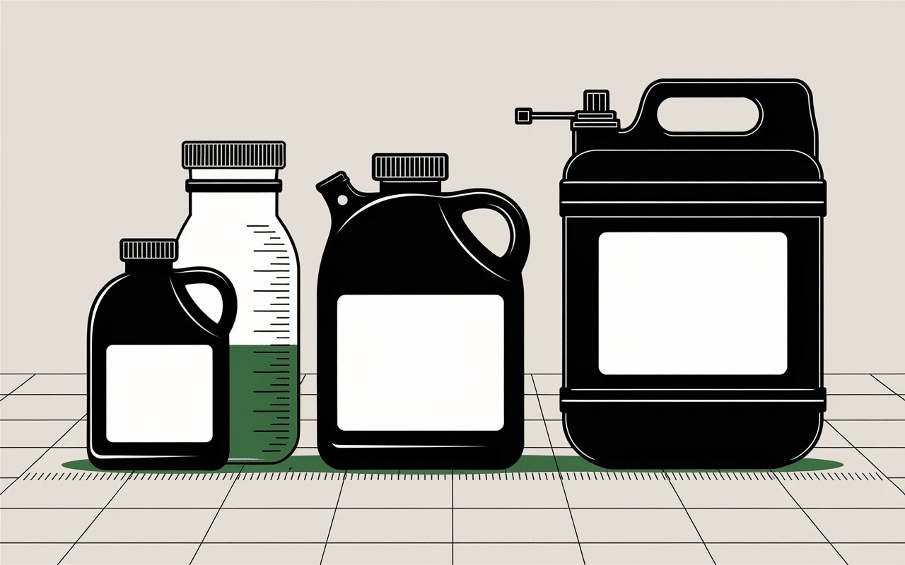 Flacons herbicide étiquettes et pulvérisateur dosage roundup