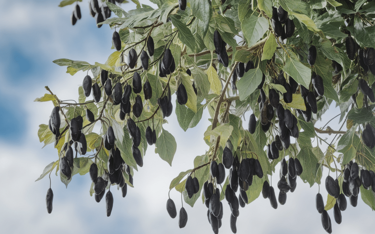 frêne arbre gros bourgeons noirs et feuilles pennées