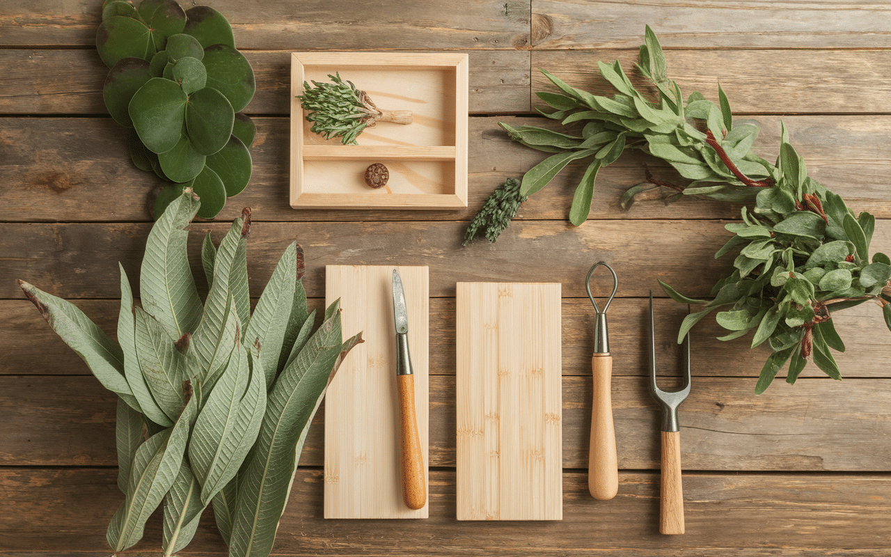 frêne arbre bois clair outils médicinaux traditionnel
