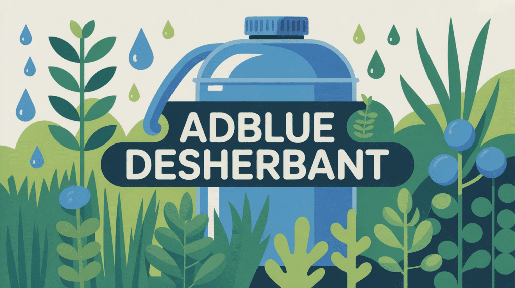 Illustration d'AdBlue désherbant jardin