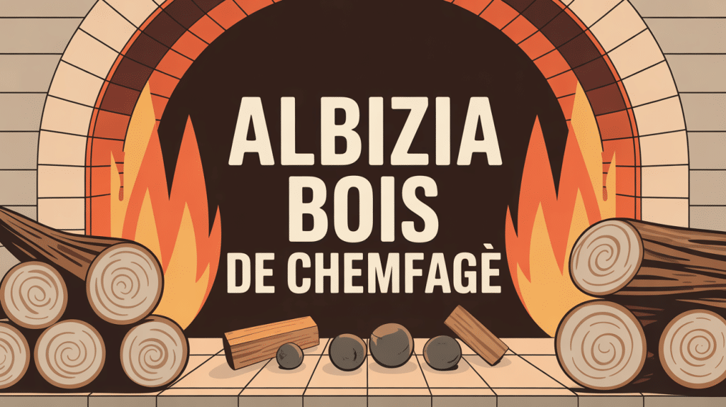 illustration buches albizia cheminee