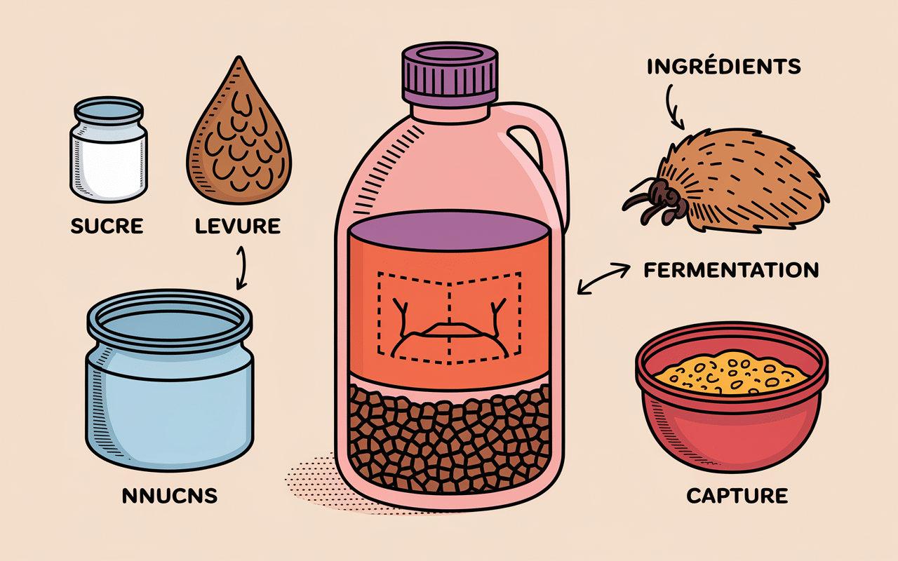Bouteille transformée en piège par Réant