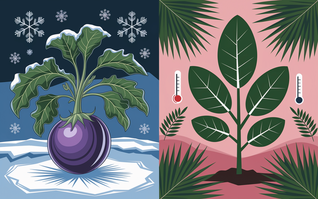 Défis garder aubergine hiver