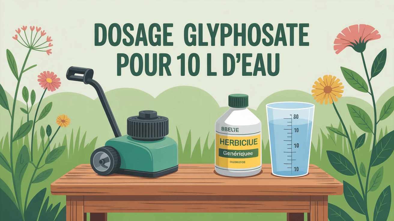 Pulvérisateur et herbicide pour dosage glyphosate 10 l d'eau