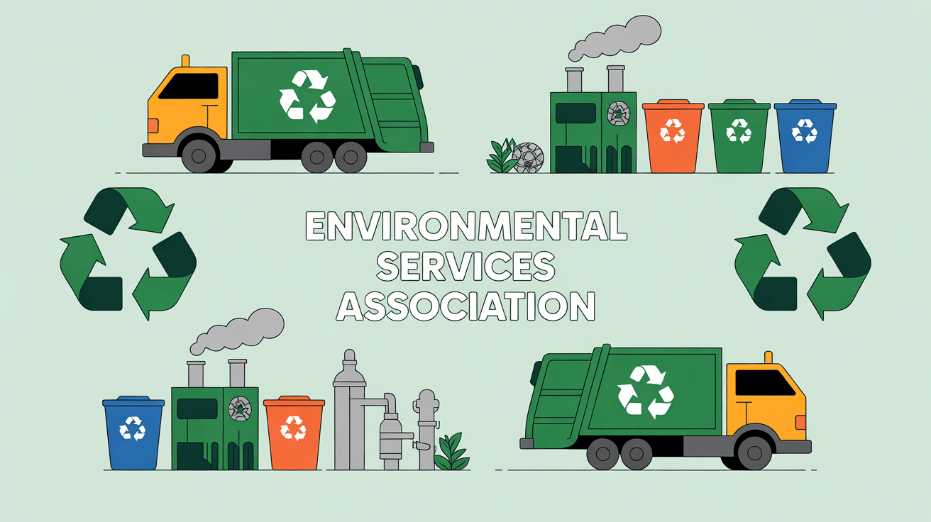 Camions et usines recyclage ESA