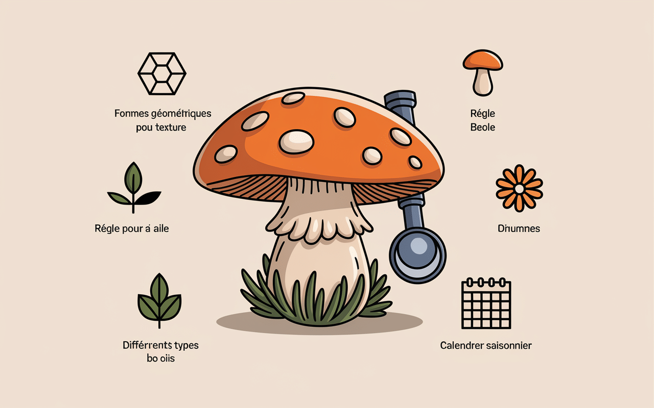 Étapes pour identifier champignon orange sur bois mort