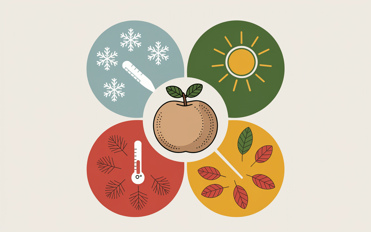 Cycle naturel de la pomme de terre et saisons