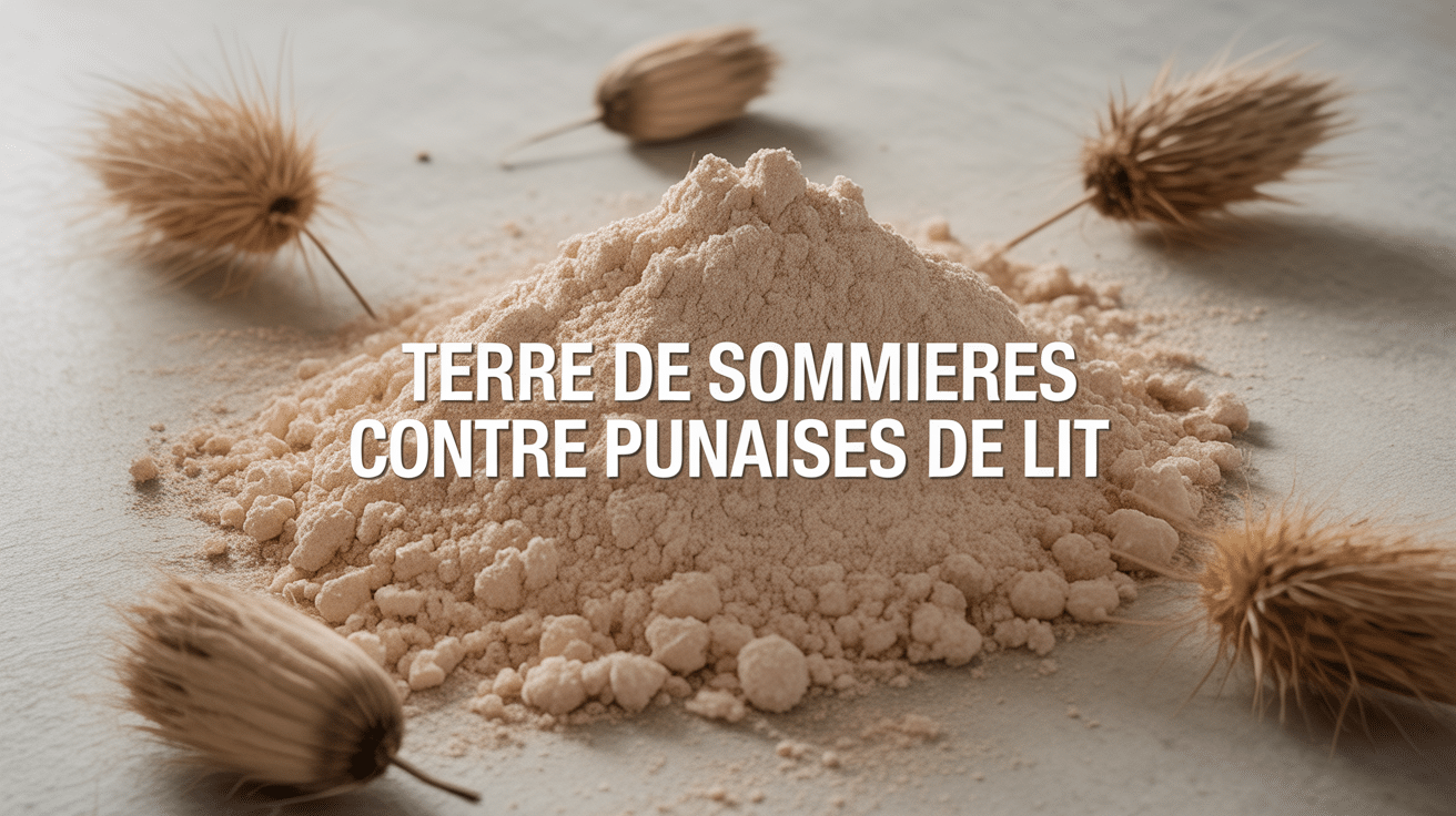 poudre beige avec punaises de lit mortes