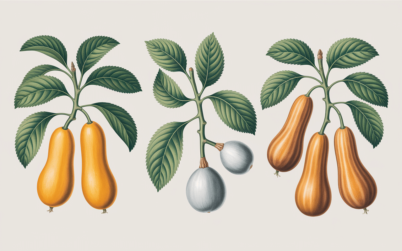 Différents rendements de butternut par pied