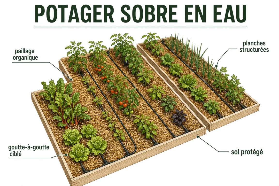Optimiser son potager familial grâce aux techniques agricoles durables avec paillage et arrosage ciblé