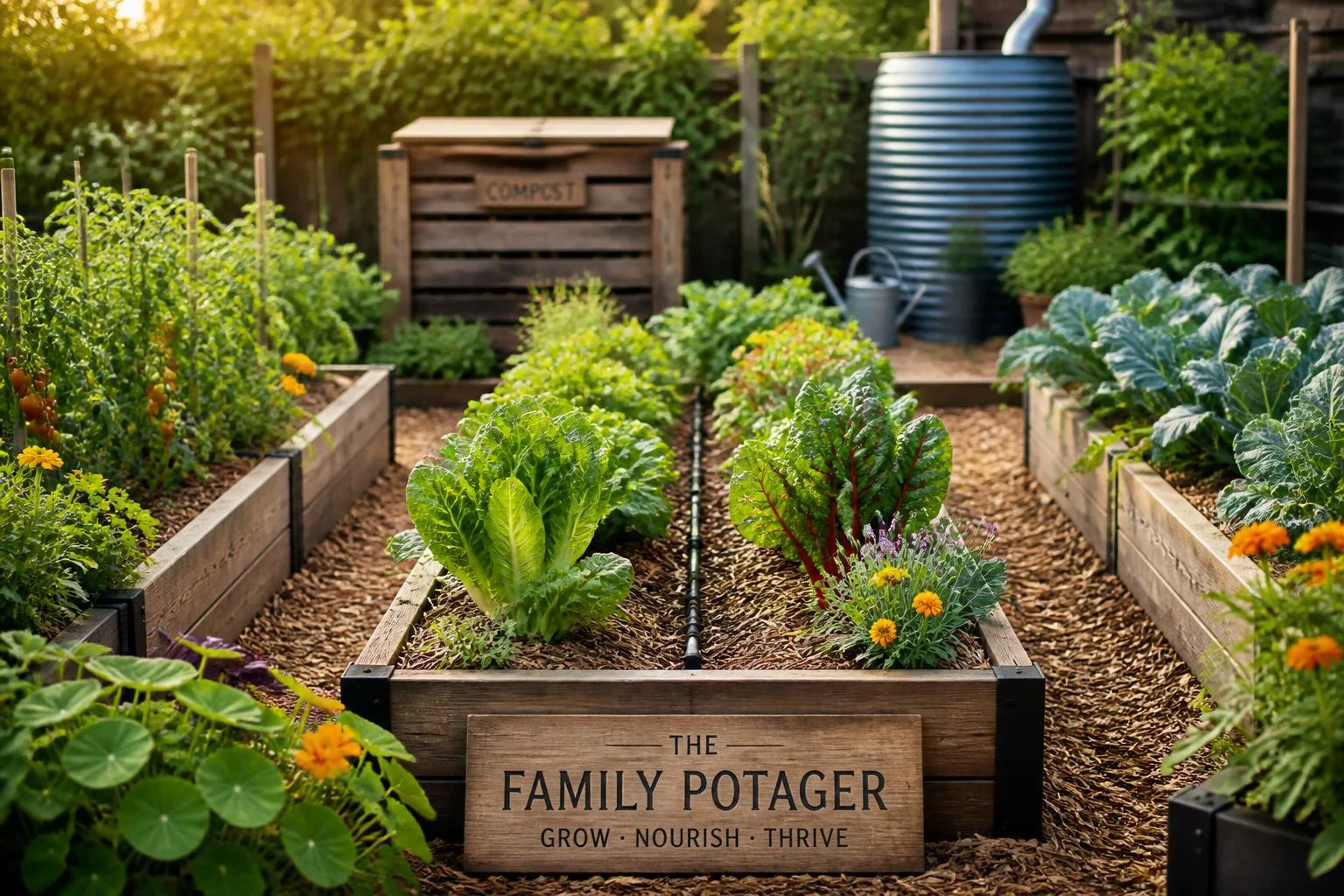 Potager familial durable : moins d’eau, plus de récoltes